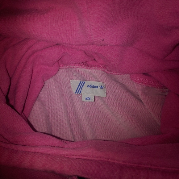 UNIQUE rare Pink adidas slouch hoodie - Picture 3 of 3